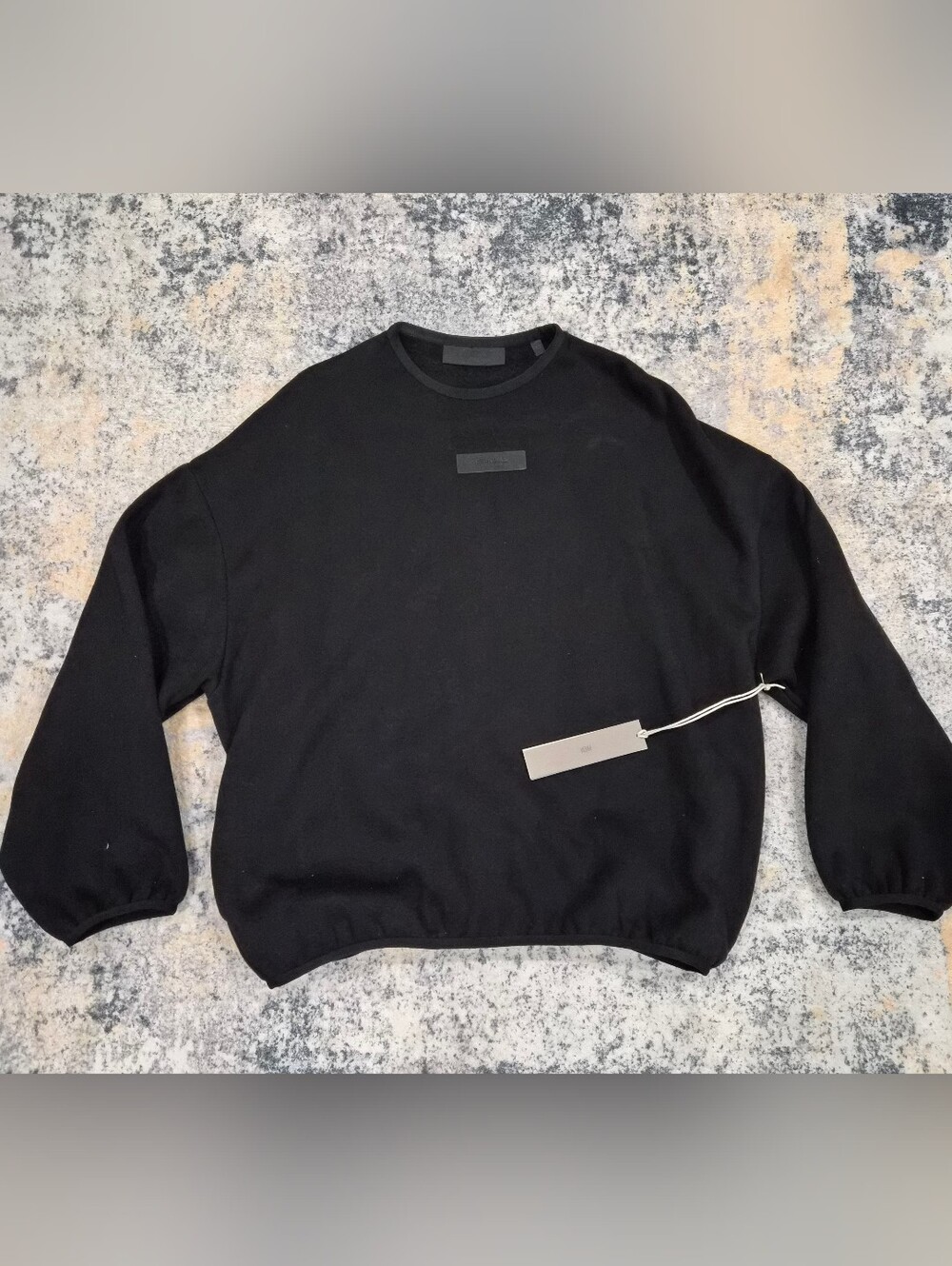 Essentials Fear Of God Men's Black Crewneck Pullover Sweater Size XS